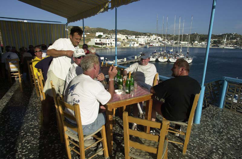 05 Dodecanes Regatta, Ende eines Regattatages