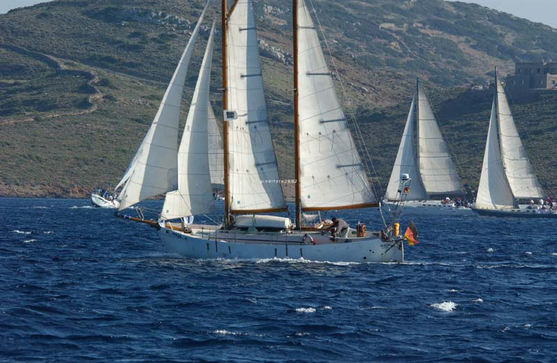 14 Dodecanes Regatta ich bin mitten drin, gute Startphase